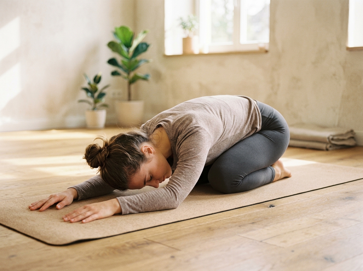 Child's Pose (Balasana) demonstration